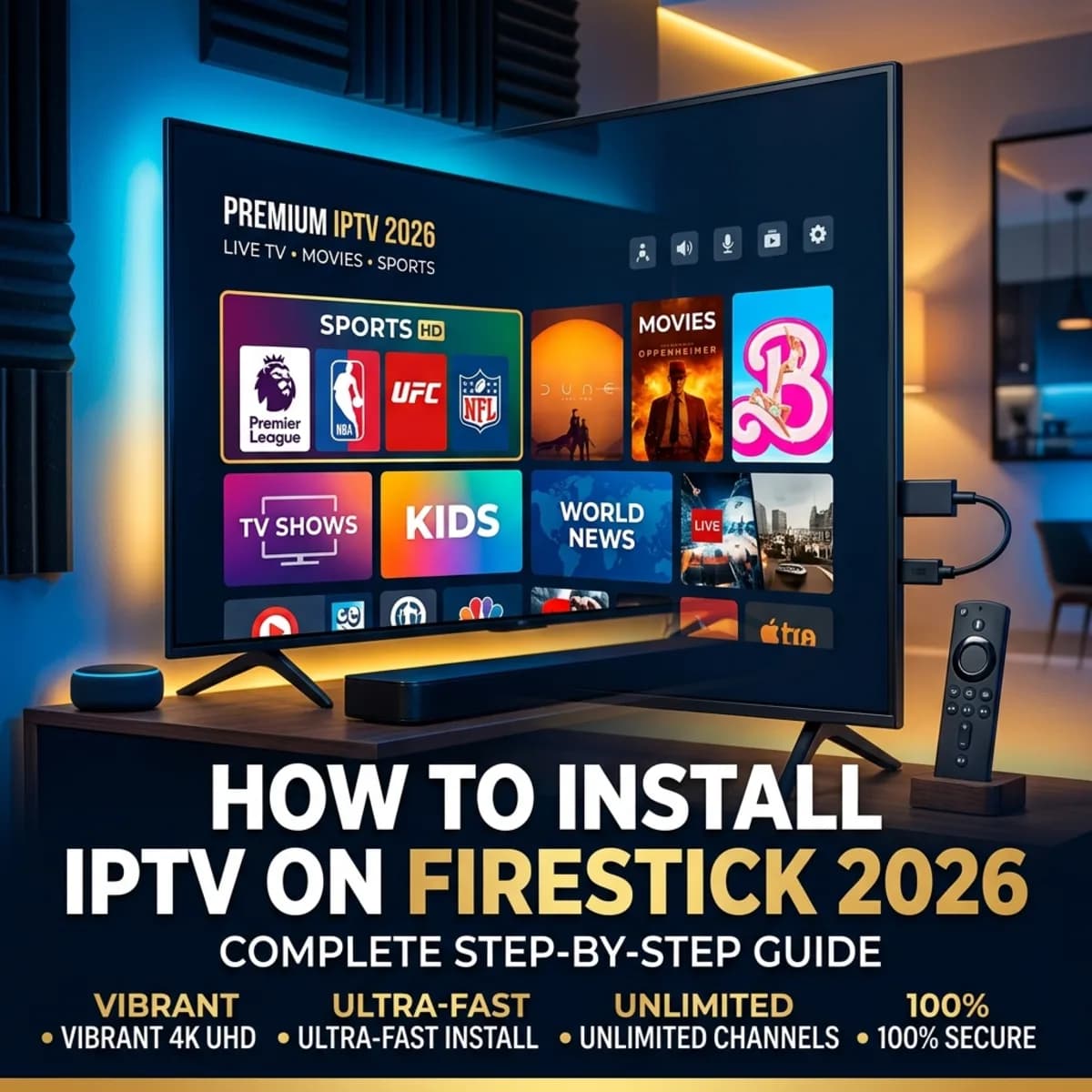 [Firestick](/en/installation)'e IPTV Nasıl Kurulur (2026 Tam Kılavuz)