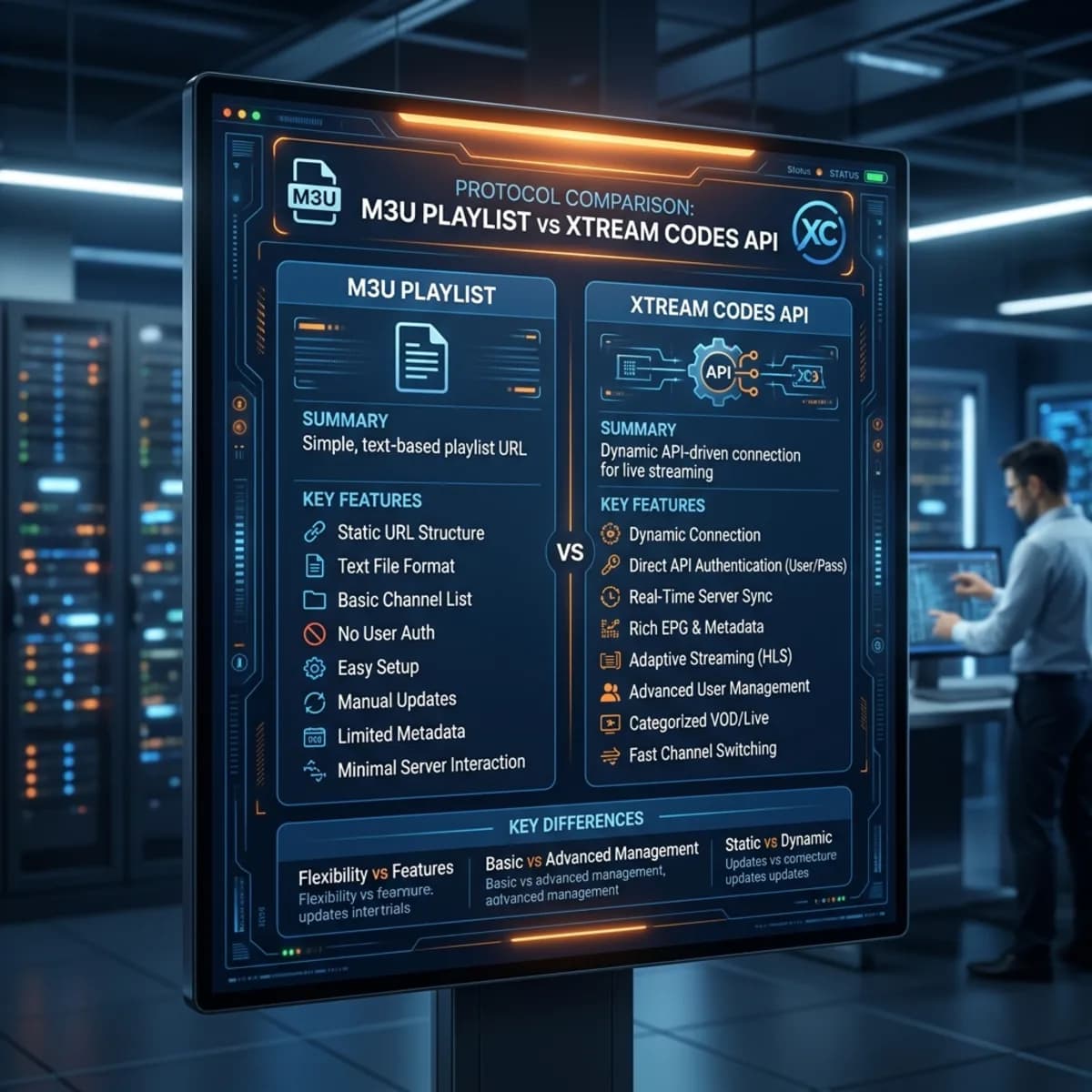 M3U Bağlantısı vs API Connection