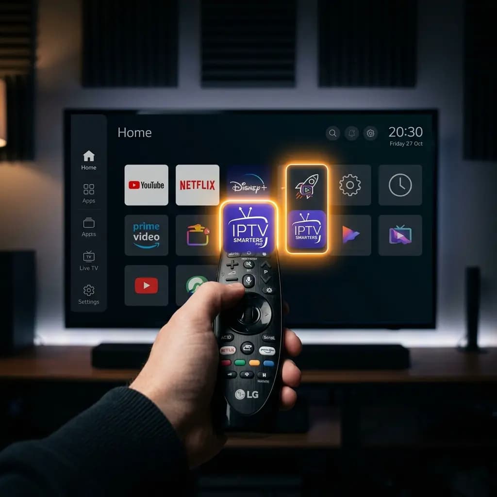 LG webOS 2026'da IPTV Smarters Pro Kurulumu